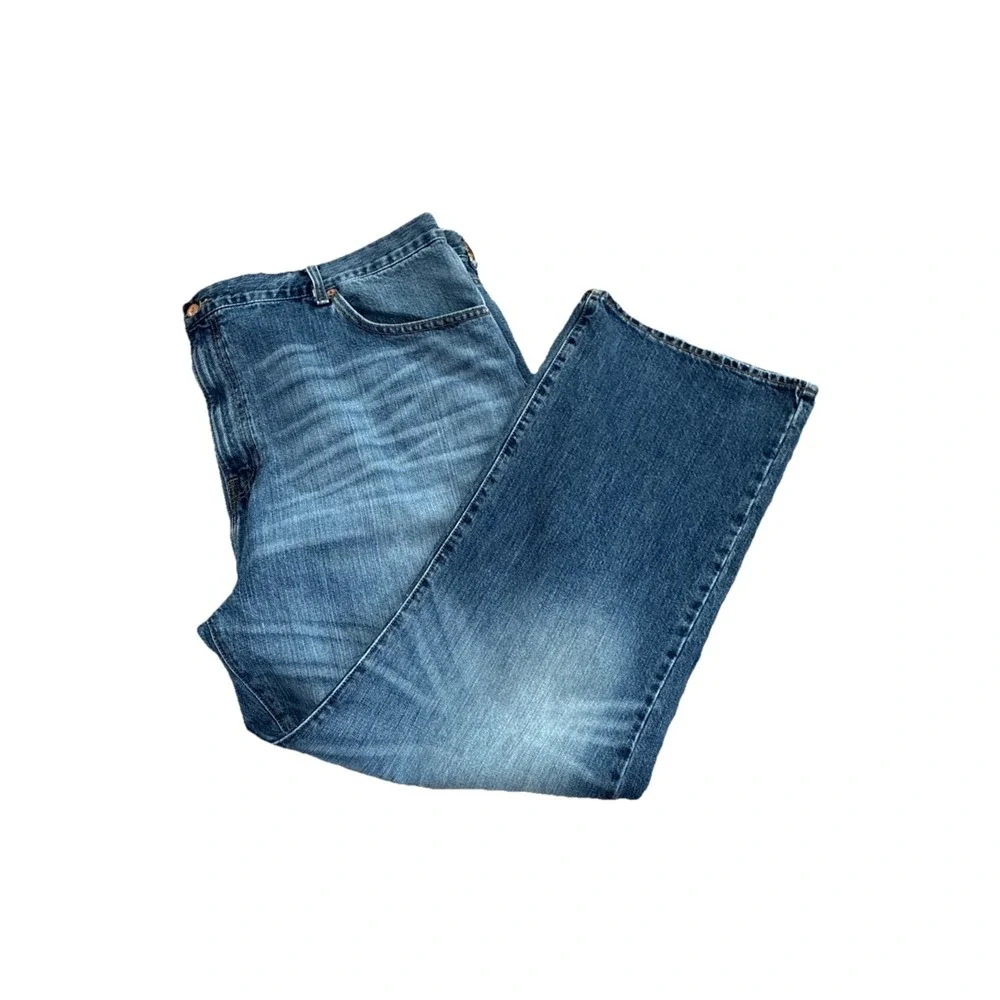 Cremieux Relaxed Fit Straight Jeans SZ 48/30 (29) Big & Tall Medium Wash EUC